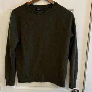 J. Crew Men's Green Crewneck Sweater